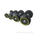 Wholesale Fixed Round Head CPU coated Gym Dumbbells